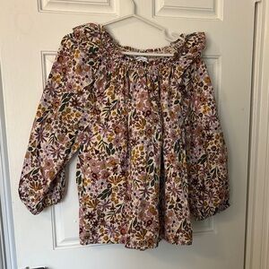 Floral 3/4 Length Blouse